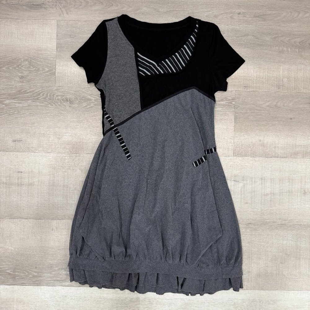 Asymmetrical Design Layered Bubble Dress